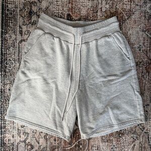 ALO Yoga Light Gray Lounge Shorts